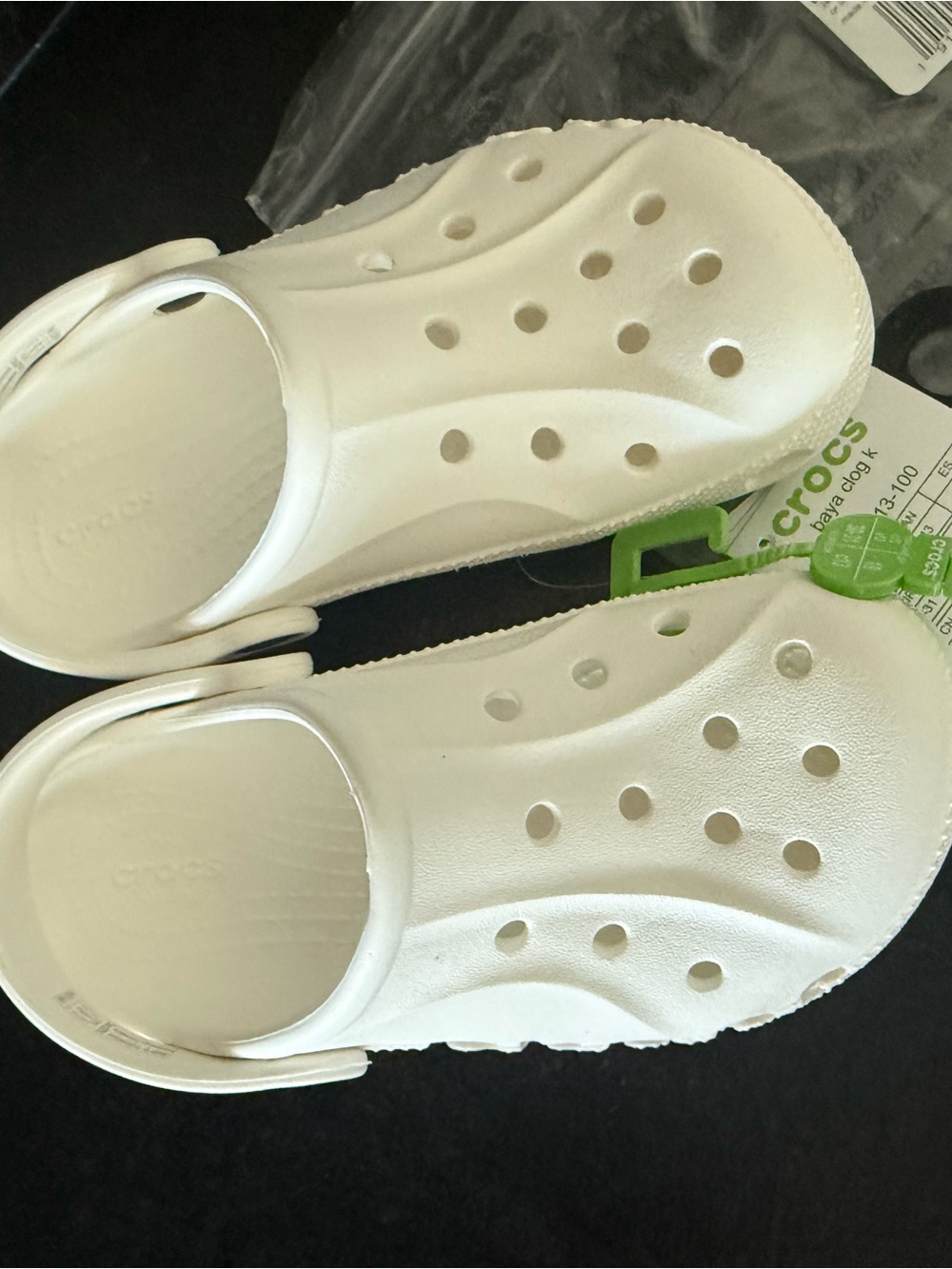 CROCS White Kids' Classic Clog Sandals